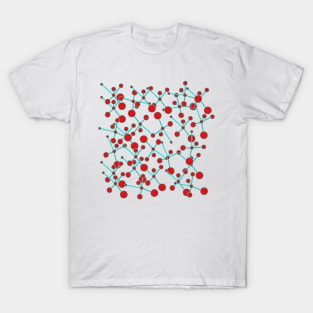 red and teal dot design T-Shirt